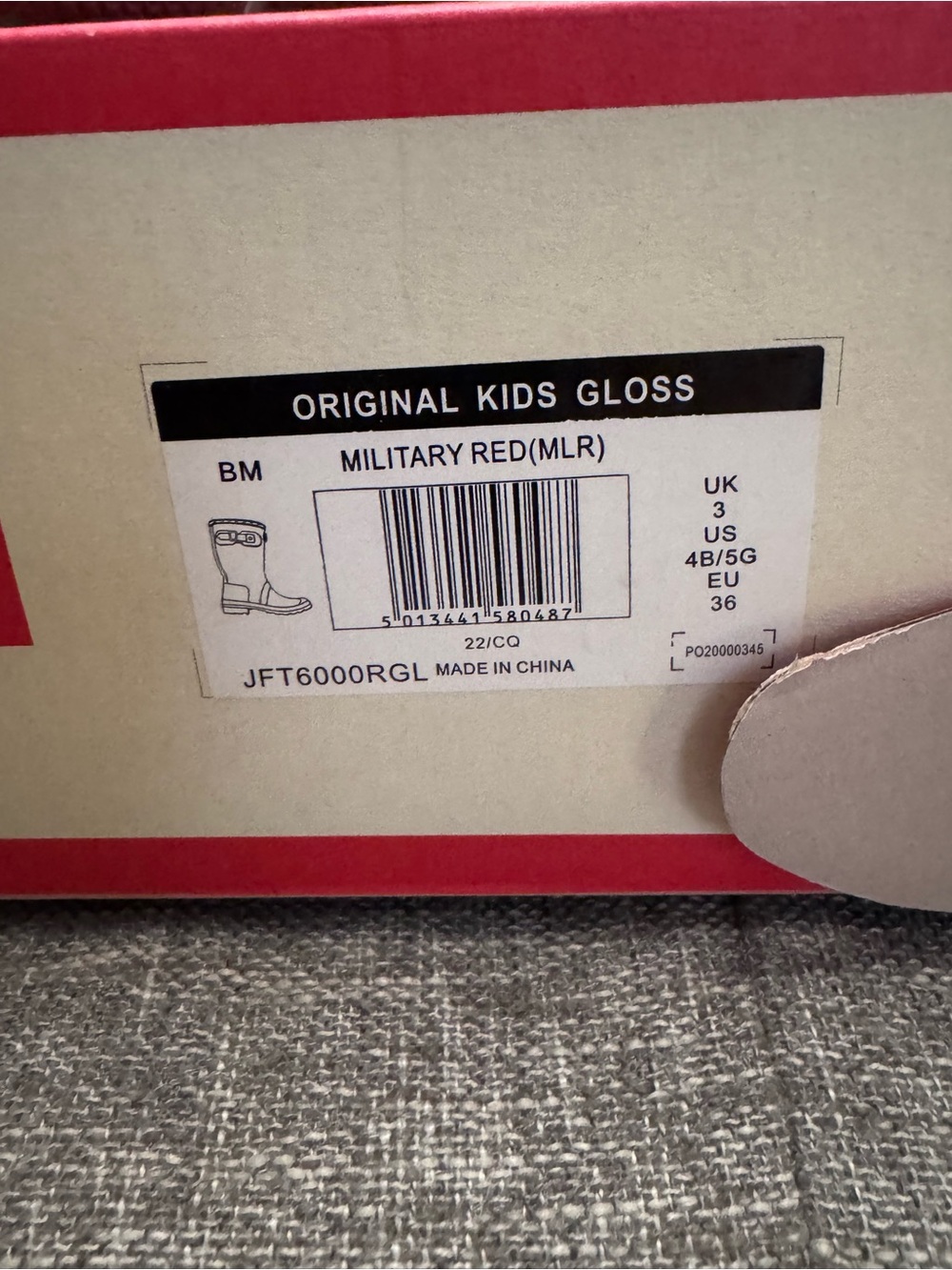 Hunter Red Gloss Rain Boots - Classic Tall - Picture 3 of 3